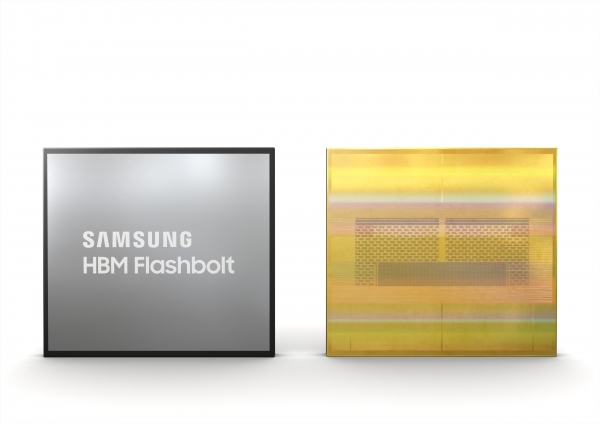 삼성전자 3세대 16GB HBM2E D램 플래시볼트. 사진제공=삼성전자