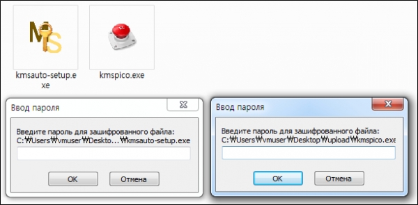 안랩이 주의보를 내린 ‘불법 정품 인증 툴’ 위장 파일.