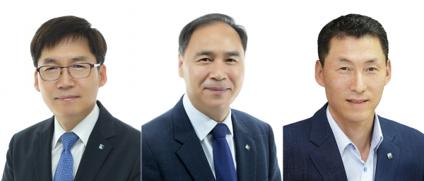 (왼쪽부터) 김형일 부행장, 조봉현 부행장, 장민영 부행장 (사진=IBK기업은행)