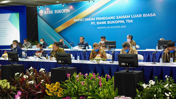 25일 인도네시아 자카르타에 위치한 부코핀은행 본점에서 열린 주주총회 현장. (제공=KB국민은행)