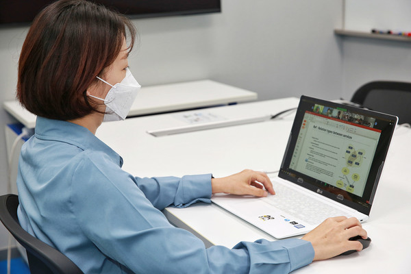 현대오토에버 MSA아카데미 비대면 교육 진행 모습. (제공=현대오토에버)