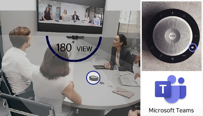 소프트웨어 전문 기업 다우데이타가 출시한 화상회의 솔루션 마이크로소프트 팀즈와 ‘자브라’ 화상회의 카메라 제품 (출처=마이크로소프트‧자브라 홈페이지)