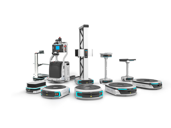 AMR(Autonomous Mobile Robot, 자율이동로봇) 전문기업인 중국의 긱플러스(Geek+)의 물류 자동화 로봇. 물류 자동화 시스템 통합사업자인 두산로지스틱스솔루션은 최근, 긱플러스와 AMR 등 물류 자동화 로봇의 국내 독점 공급 및 유지보수 서비스 계약을 체결했다. (제공=두산로지스틱스솔루션)