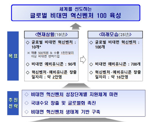 정부, 글로벌 비대면 혁신벤처 100 프로젝트 (자료=중기부)