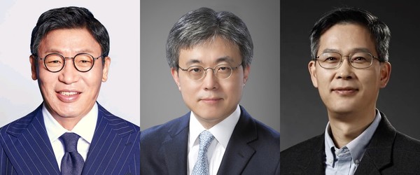 (왼쪽부터) 생활가전사업부장 이재승 사장‧파운드리사업부장 최시영 사장‧메모리사업부장 이정배 사장 (사진=삼성전자)