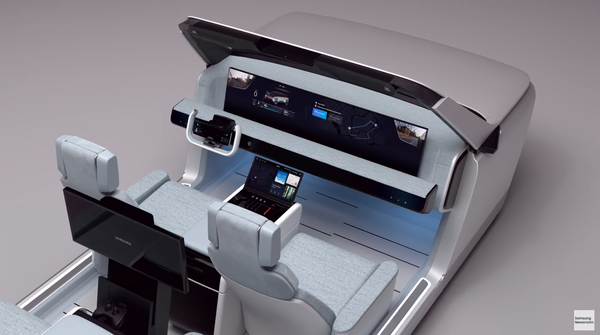 하만이 공개한 ‘디지털 콕핏 2021’. (출처=삼성전자 뉴스룸 유튜브 공식채널)