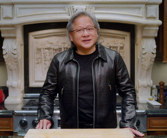 젠슨 황 CEO는 GTC 2021의 개막을 맞이해 자택의 주방에서 기조연설을 진행했다. (제공엔비디아)