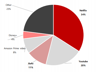 동영상 스트리밍 사용 점유율 (제공=SK증권)