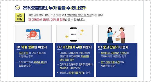 선택약정 할인 홍보 포스터 내용 (제공=과기정통부)