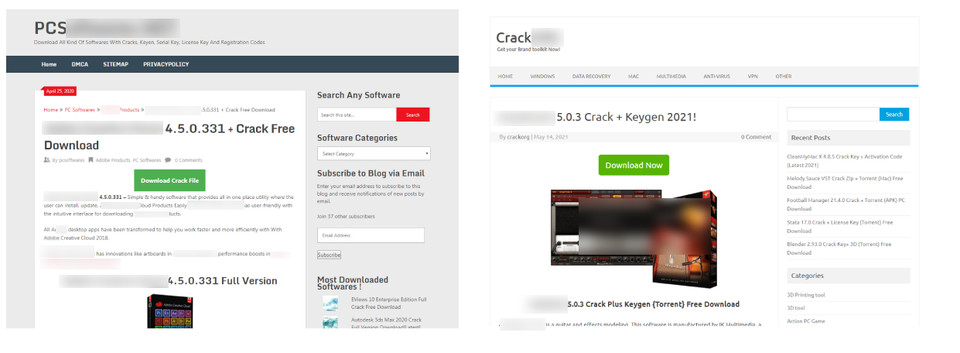 공격자가 악성코드 유포를 위해 제작한 블로그 (제공=안랩)