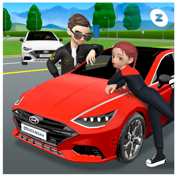 현대자동차는 지난 6월 메타버스 플랫폼 제페토에서 '쏘나타 N' 시승을 제공했다. (제공=현대자동차)