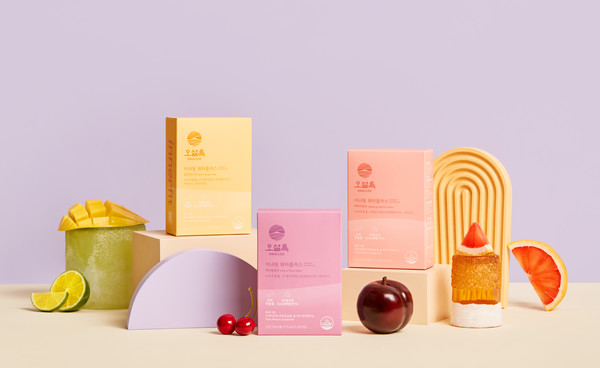 이너핏 워터플러스 깔라망고맛, 체리플럼맛, 해피자몽맛 (제공=오설록)