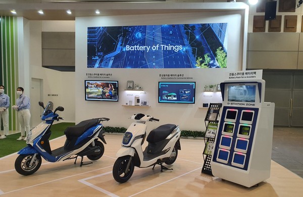 사진은 한 전시회에 참여한 LG화학의 배터리 관련 출품 부스.