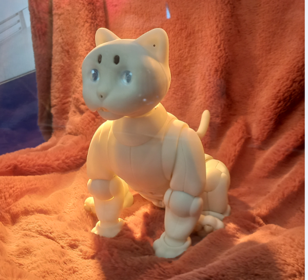 '2021로보월드'에 출품된 '반려 로봇'.