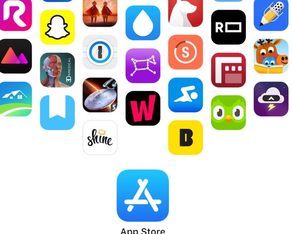 사진은 애플 홈페이지의 앱스토어 이미지.