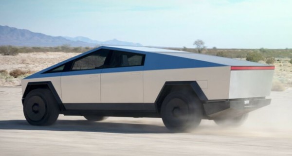 테슬라의 예약 사이트에 게시된 '사이버 트럭' 안내 이미지로서, 최근 갑자기 삭제되어 출시 연기 등 갖가지 추측을 불러일으키고 있다. (사진=테슬라)