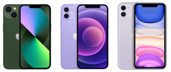 지난 해 스마트폰 베스트셀러 상위 5개를 차지한 아이폰 시리즈(사진 : 애플 공식페이지)