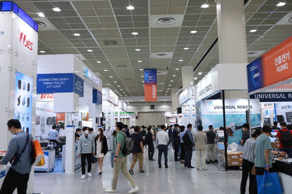 사진은 '2022스마트공장&자동화전'의 모습.