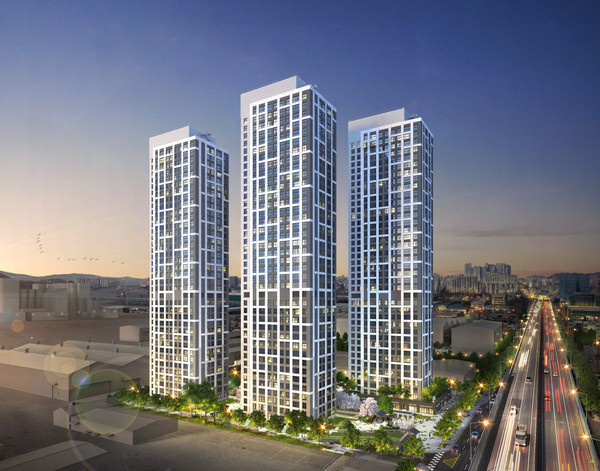 e편한세상 시티 항동 마리나 투시도(제공:DL이앤씨)