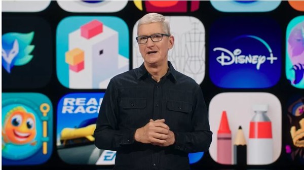 사진은 애플이 지난 3월 온라인으로 진행한 신제품설명회 광경.