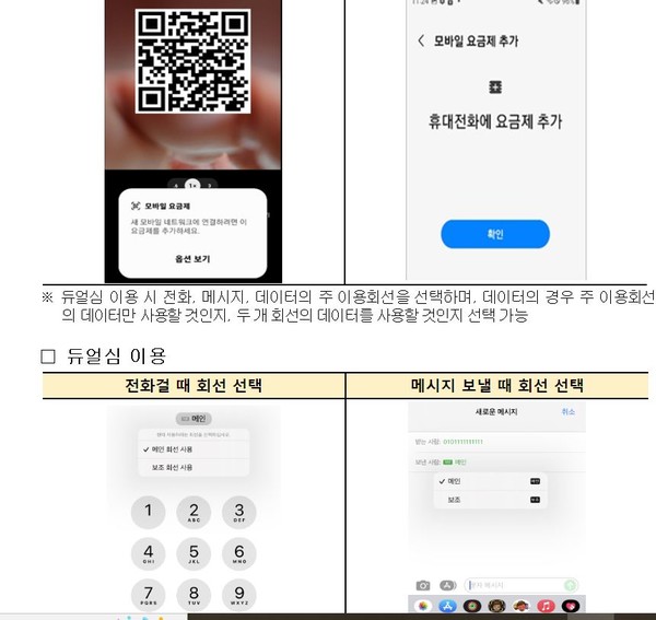 스마트폰에 이심을 다운로드하는 과정을 이미지화한 화면.(사진=과학기술정보통신부)