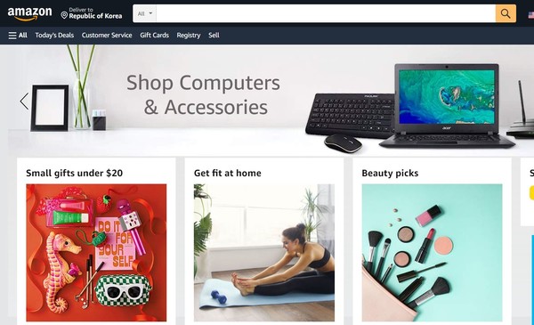 아마존과 세일즈포스 등 실리콘밸리 빅테크들이 다시 대량 감원조치에 나섰다. 사진은 아마존 온라인쇼핑몰 화면 캡처한 이미지.