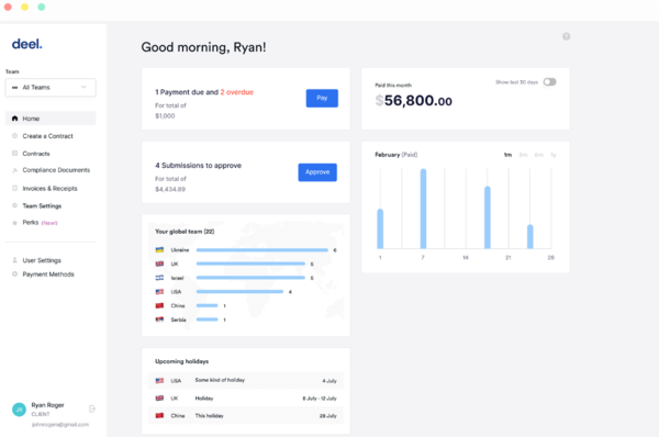 HR 테크 기업이 제공하는 서비스 이미지.