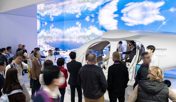 CES 2023 전시장.(사진=SK텔레콤)