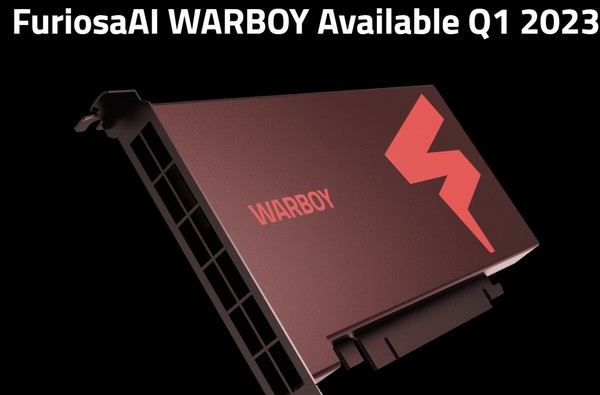 국내 반도체 기업인 '퓨리오사AI' 사가 개발한 AI반도체 '워보이' 로서, 이는 부동소수점 기반 데이터 포맷 기술을 적용한 것으로 전해지고 있다. (사진=퓨리오사AI 홈페이지 캡처한 이미지)