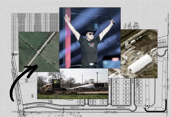 텍사스에 건설할 것으로 전해진 일론 머스크의 '텍사스 유토피아' 이미지.(사진=월스트리트저널)