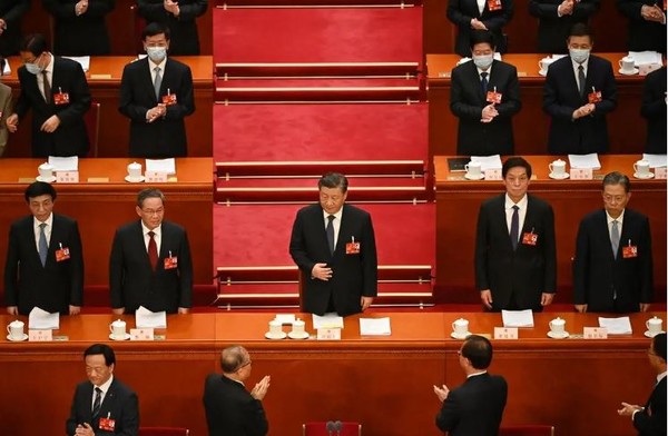 최근 헌법개정을 통해 최초로 3연임에 성공한 시진핑 중국 국가주석이 전국인민회의를 주재하고 있다.(사진=게티 이미지)