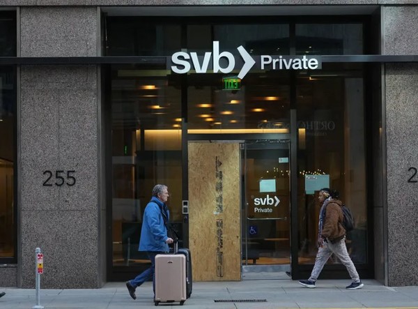 SVB 영업점 모습.(사진=뉴욕타임즈)