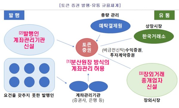 토큰증권 발행 및 유통 규율체계. (사진=금융위원회)