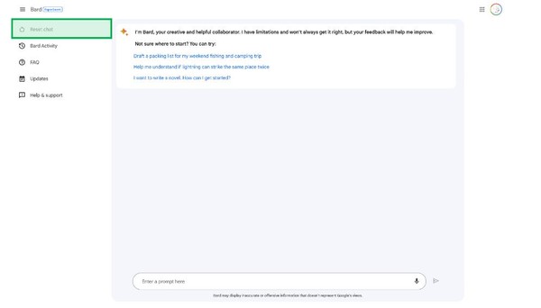 새로 출시된 구글 '바드'가 접목된 AI 챗봇 '매기'의 화면.
