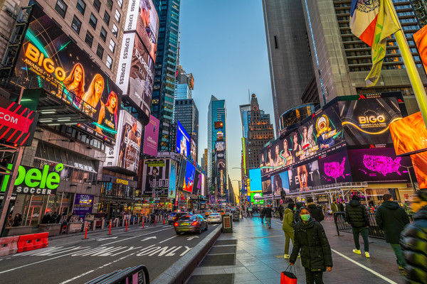 뉴욕 '타임스 스케어' 모습.