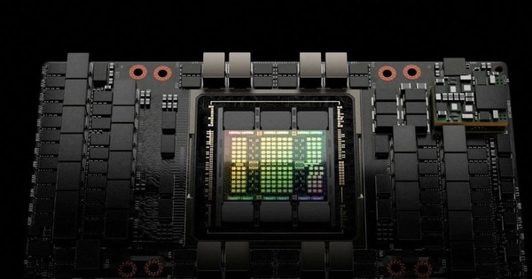 생성AI를 위한 고급 GPU 칩을 나타내는 이미지. (출처=엔비디아, 로이터통신, 월스트리트저널)