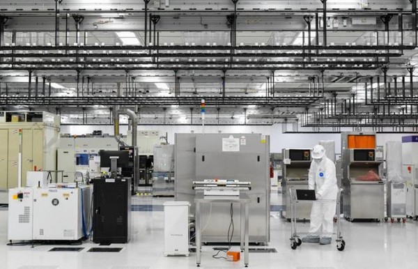 TSMC의 공장 내부 모습.