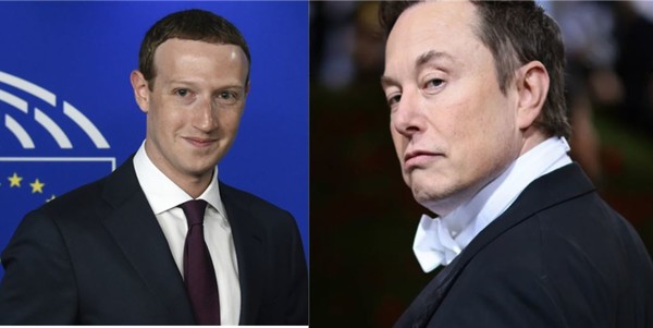 최근 서로 간에 '결투' 얘기까지 나온 저커버스(왼쪽)와 머스크.