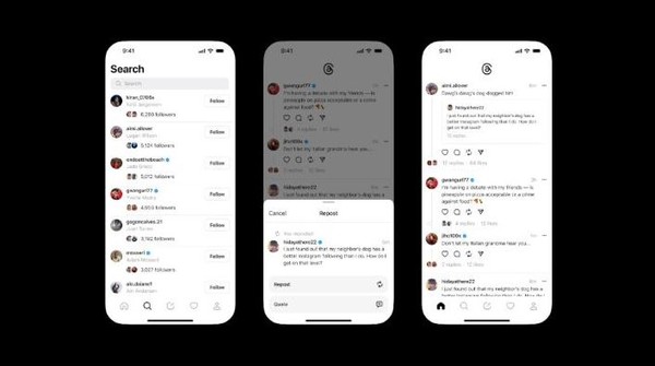 스레즈 화면.(출처=스레즈, 메타)