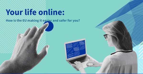 EU의 포괄적인 디지털서비스 규제법인 'DSA'를 홍보하는 EU 집행위원회의 홍보 화면. (출처=EU 집행위)