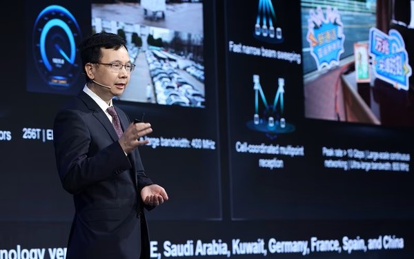 화웨이가 2023 MWC 상하이 기간에 개최된 ‘5G 어드밴스드 포럼(5G Advanced Forum)’에서 2024년 상용 5.5G 네트워크 장비의 완전한 세트를 출시할 것이라고 발표했다. (사진=화웨이)