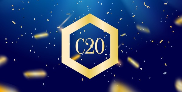 암호화폐 인덱스 C-20으로 본문 기사와는 직접 관련이 없음.