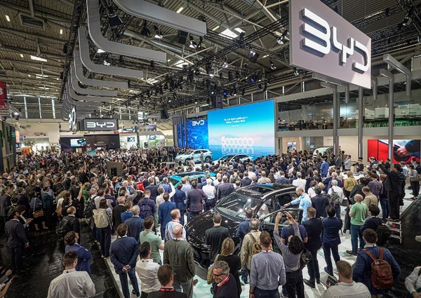 독일에서 열린 '국제 오토모빌대회2023'. (사진=BYD)