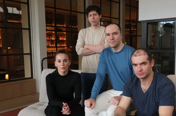  오픈AI를 세운 공동창업자 4인. 왼쪽부터 미라 무라티, 샘 앨트먼, 그레그 브로그먼, 일리야 서츠케버. 