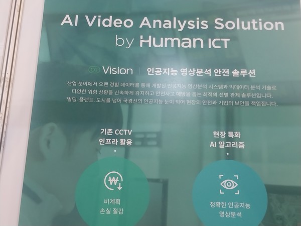 '2023 AI엑스포 코리아'에 출품한 AI 솔루션 업체의 제품 개념도로서 본문과 직접 관련은 없음.