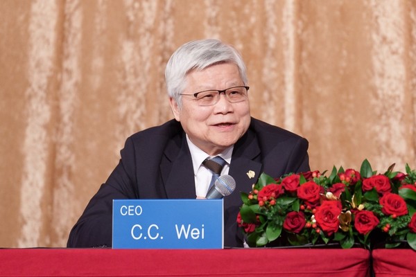 TSMC CEO C.C. Wei at earnings conference(Photo: TSMC)