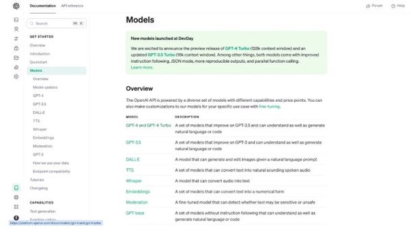 오픈AI의 챗GPT 제품 라이브러리 화면. (사진=오픈AI)