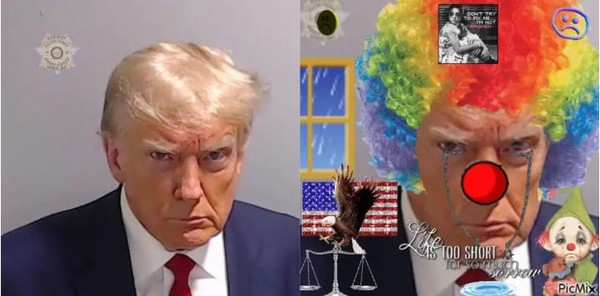 소셜미디어에 유포된 트럼프 전 미국 대통령의 밈. (사진=게티 이미지)