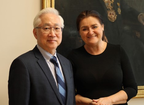 [NSTC 우정종(吳政忠) 위원장과 체코 과학혁신부 장관 Helena langšádlová, 자료=NSTC]