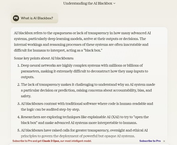 앤트로픽 '클로드3' 화면.